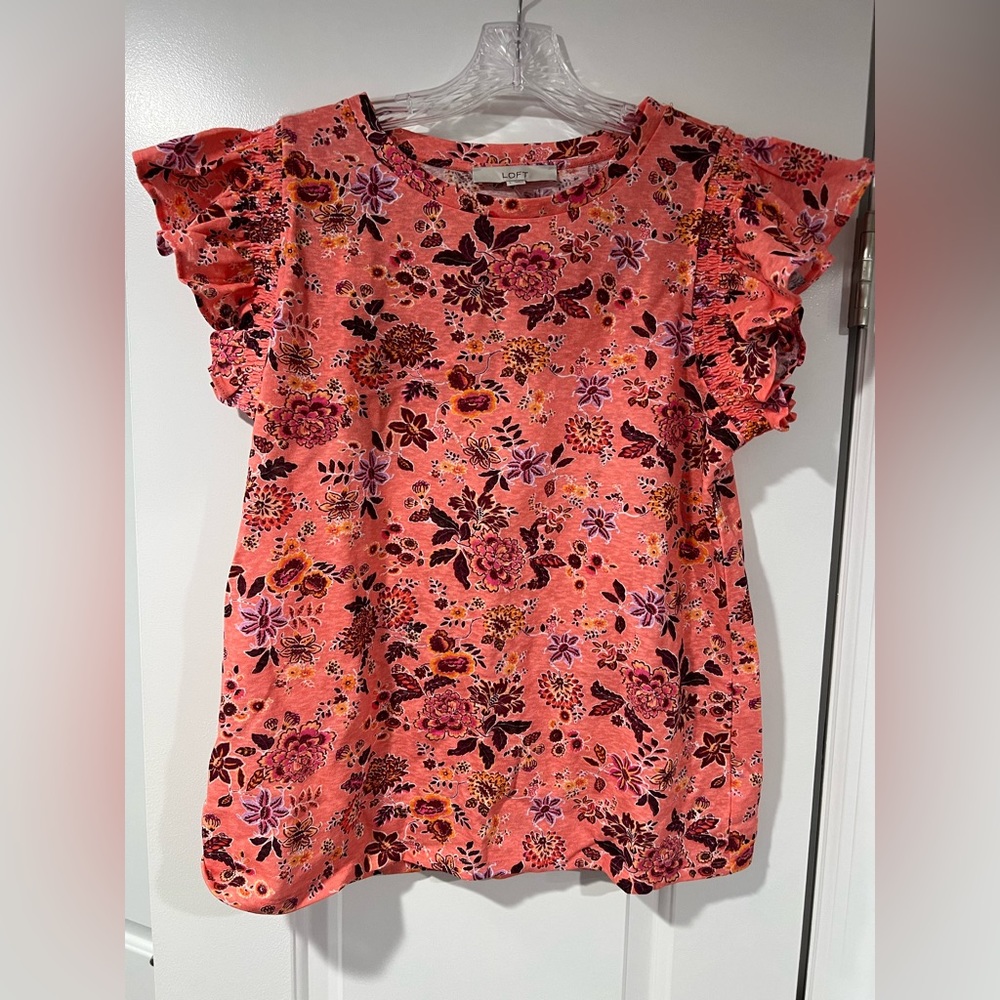 Loft BNWT Pink, Purple & Maroon Tee